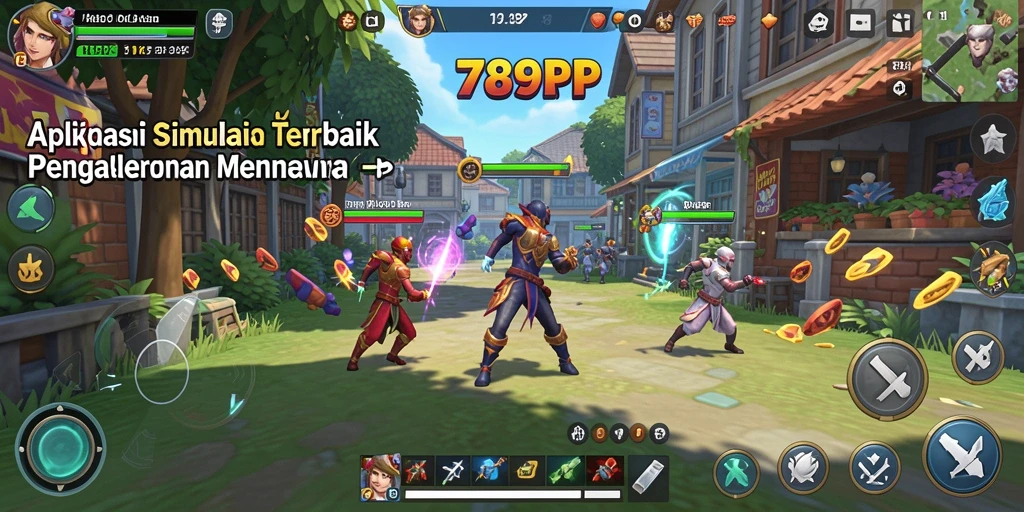 Gameplay 789RP yang menampilkan interaksi antar pemain dalam simulasi.