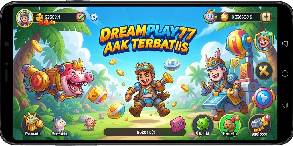 Tampilan gameplay seru dari DREAMPLAY77 dalam genre Arcade.
