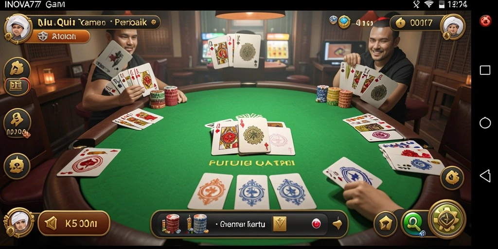 Tampilan gameplay QiuQiu yang seru dan interaktif.